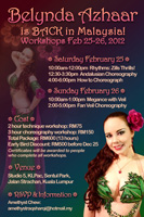 Workshops in Kuala Lumpur, Malaysia with Belynda Azhaar - 2012